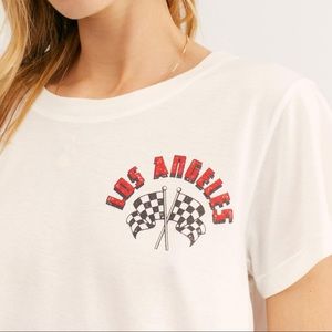 DAYDREAMER X FREE PEOPLE LA RACEWAY TEE BODYSUIT